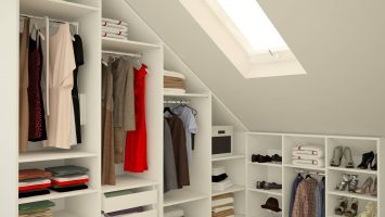 мансарда шкаф