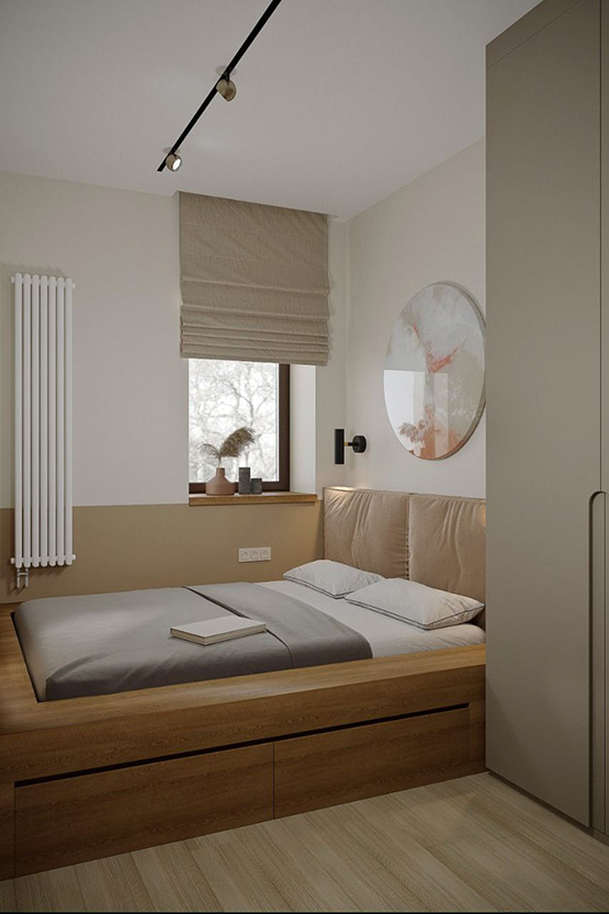 Кровать-подиум на заказ. Стильно, компактно, функционально