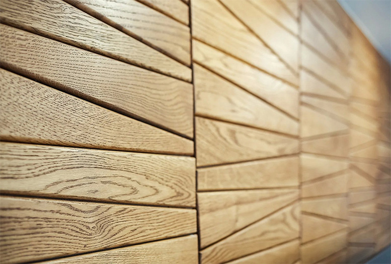 Стеновые панели из массива и шпона