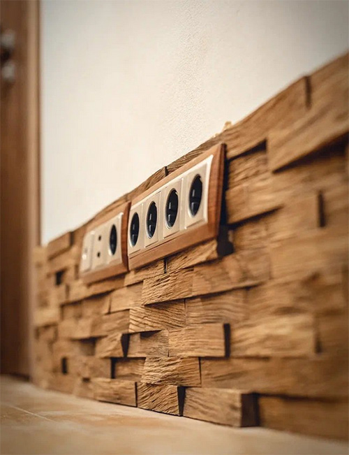 Стеновые панели из массива и шпона