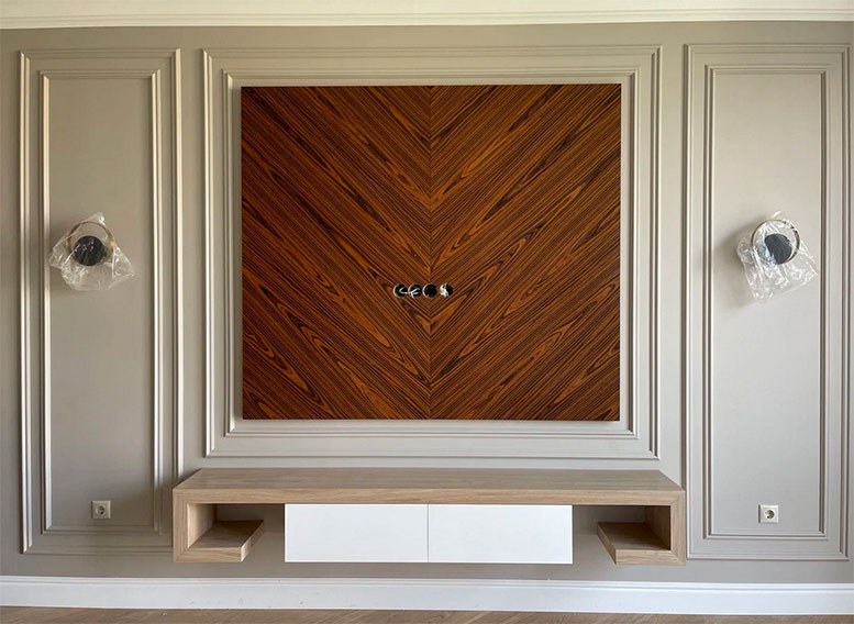 Стеновые панели из массива и шпона