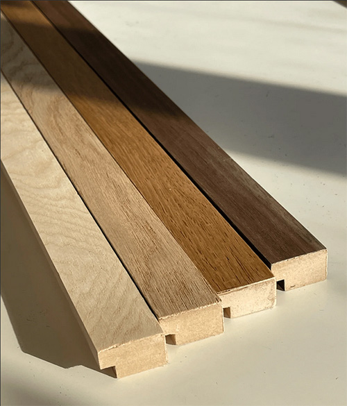 Стеновые панели из массива и шпона