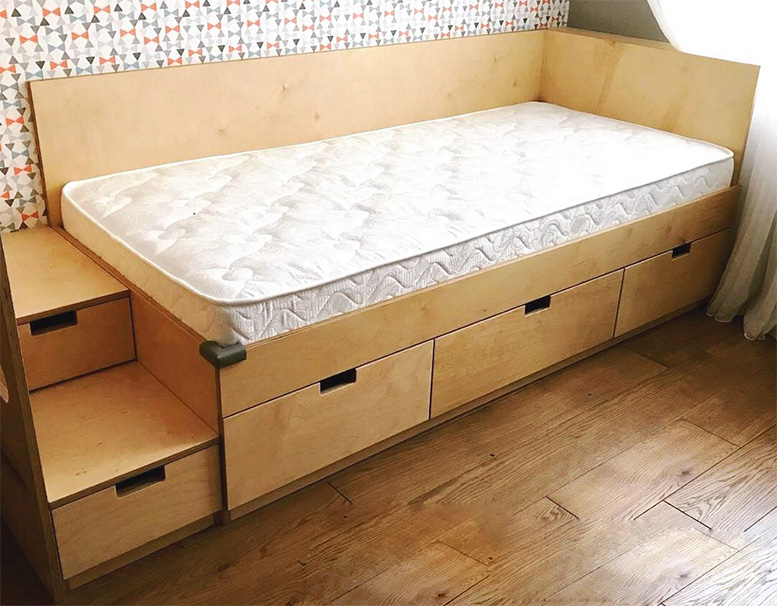 Детская мебель на заказ из мебельной фанеры (березовый шпон).