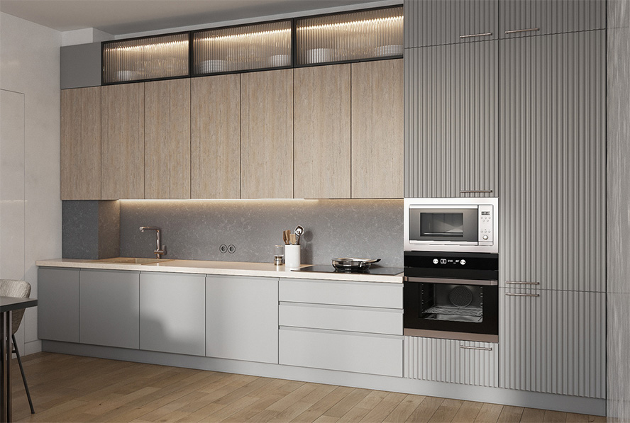 Кухня из шпона от производителя