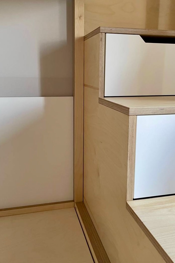 Детская мебель на заказ из мебельной фанеры (березовый шпон).