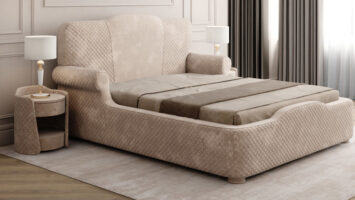 кровать мягкая