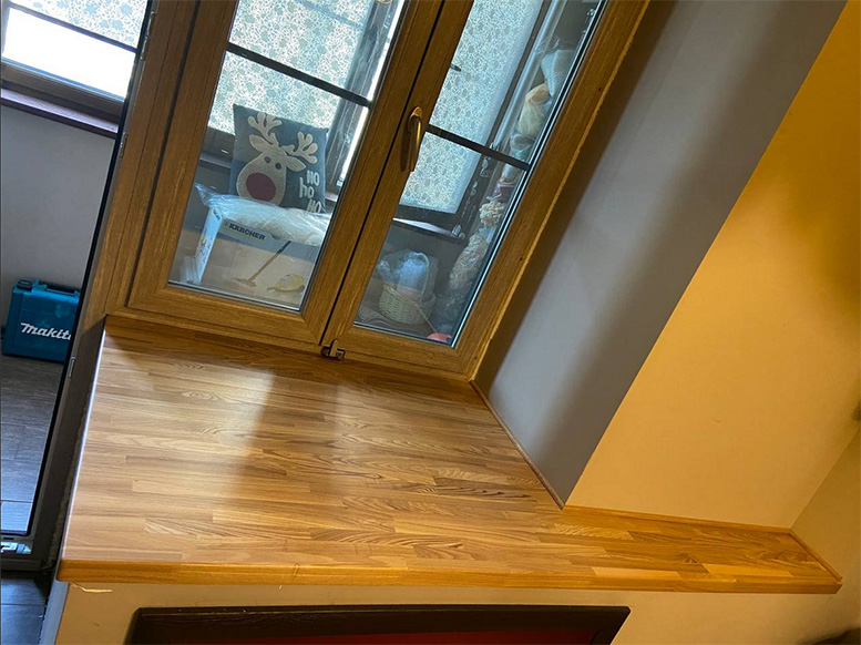 Деревянный подоконник на заказ