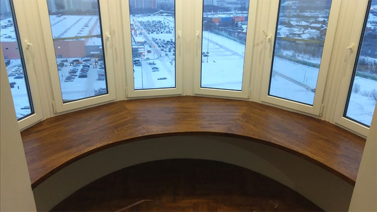 Деревянный подоконник на заказ