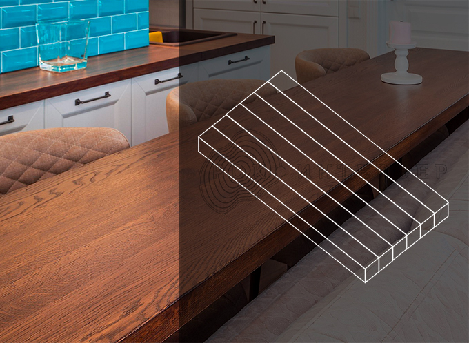 Деревянный подоконник на заказ